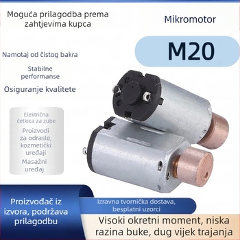 M20 kozmetički uređaj s mikromotorom: masaža očiju, vibracijski motor, trimer za obrve, mali DC motor