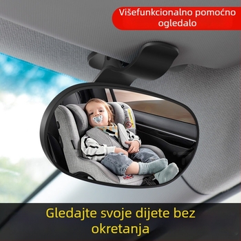 IELTS Qi Auto retrovizor s vakuum pričvršćivanjem za nadzor bebe u dječjem sjedalu, otporno na lomljenje