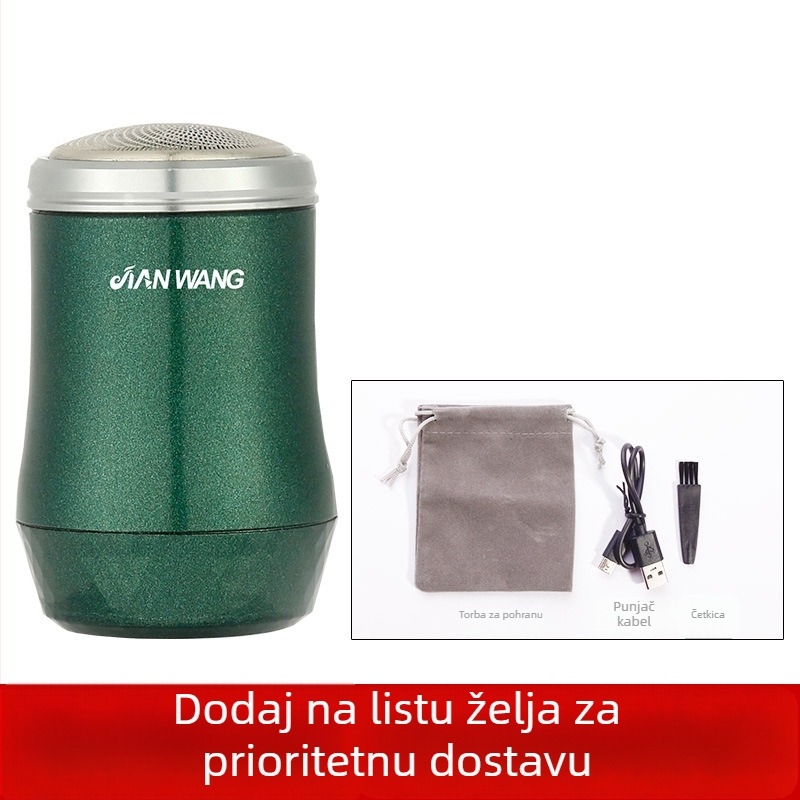 Arrow King električni brijač s plutajućom glavom, rotacijska glava s tri oštrice, USB punjenje, autonomija 45–60 minuta