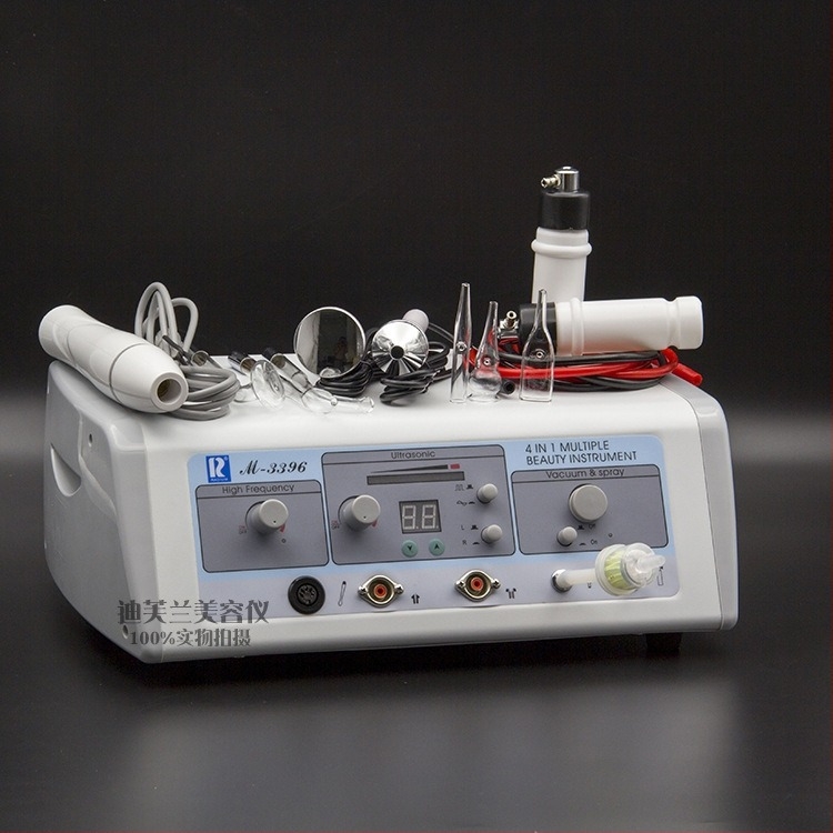 Wanbang M-3396 Četverostruki multifunkcionalni uređaj za njegu lica — ultrazvučno čišćenje, uklanjanje crnih točkica, raspršivanje tonera, visoko-frekvencijska terapija lica