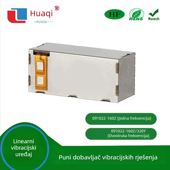 Huaqi kvadratični linearni vibratorni motor – jednofrekvencijski i dvofrekvencijski način, model 091022, RoHS, za game kontrolere, VR naočale i tipkovnice