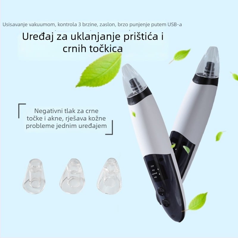 Ultrazvučni čistač pora, električni uređaj za uklanjanje mitesera, brenda Girlhood, model H3, 3 brzine, dubinsko čišćenje pora