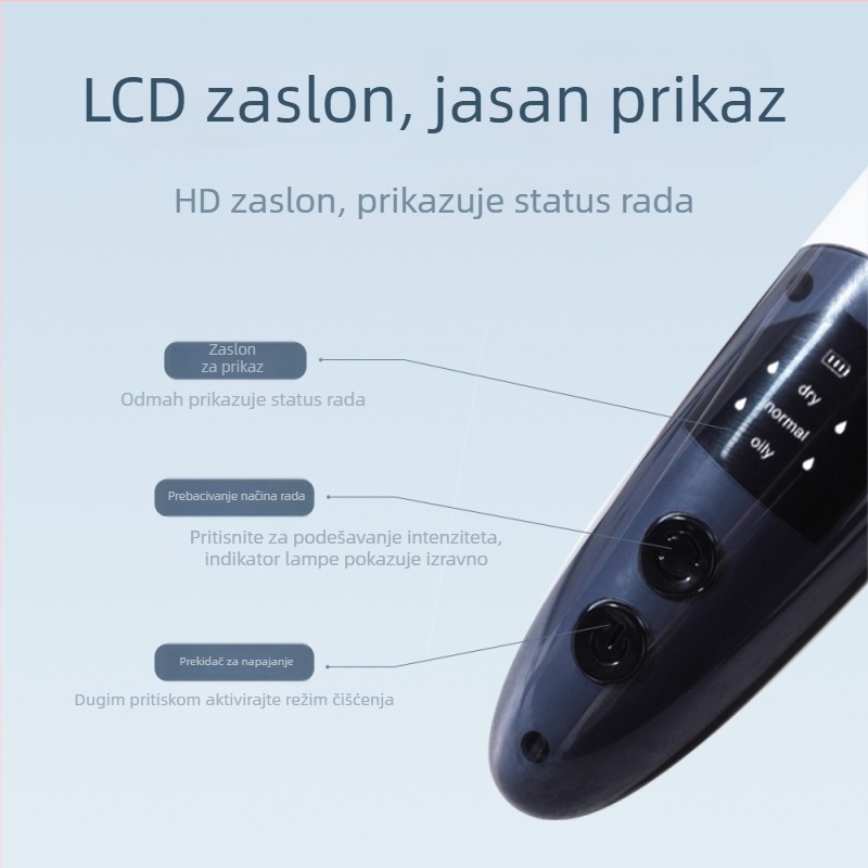 Ultrazvučni čistač pora, električni uređaj za uklanjanje mitesera, brenda Girlhood, model H3, 3 brzine, dubinsko čišćenje pora