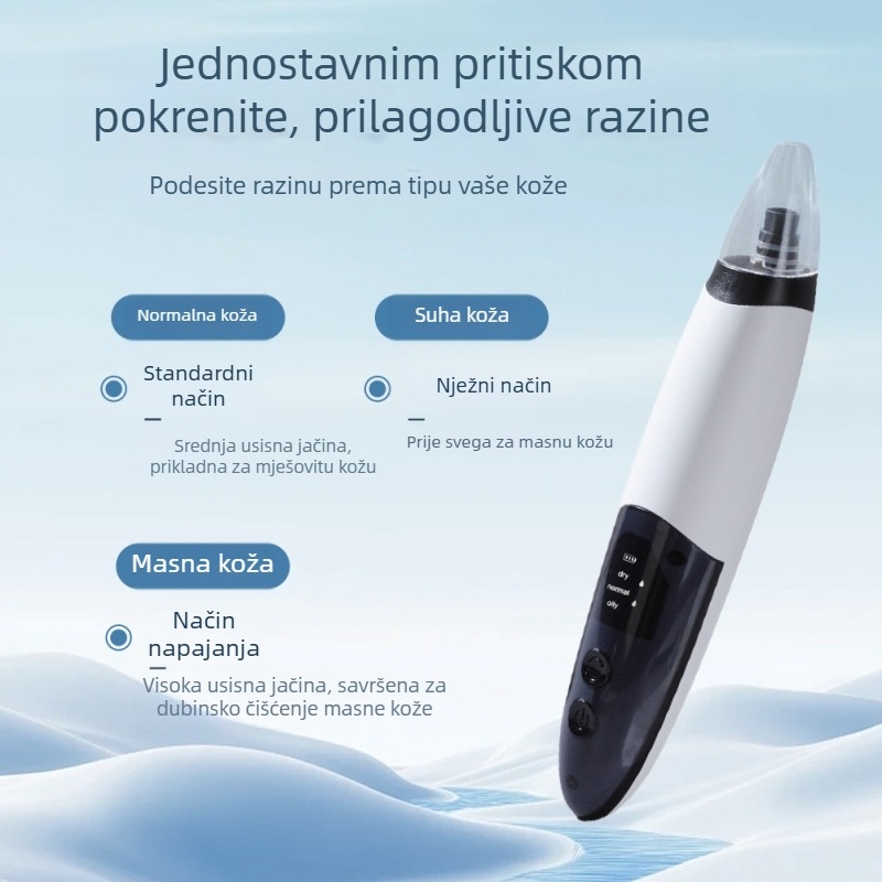 Ultrazvučni čistač pora, električni uređaj za uklanjanje mitesera, brenda Girlhood, model H3, 3 brzine, dubinsko čišćenje pora