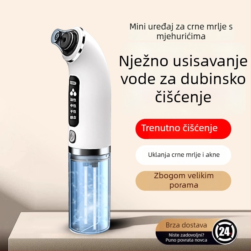 Uređaj za čišćenje lica, električni način rada, model XQP-001, 4 stupnja brzine, fizička adsorpcija, ABS kućište.