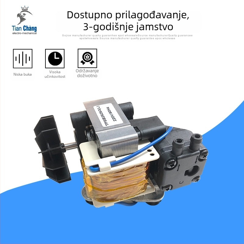 Bez ulja vakuumska pumpa s klipnim kompresorom za aromaterapijski uređaj, 68W, 2 cilindri, niski zvuk 60 dB