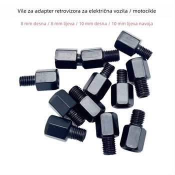 Vijak za povećanje visine retrovizora električnog vozila; vijak za povećanje visine; fiksirajući vijak