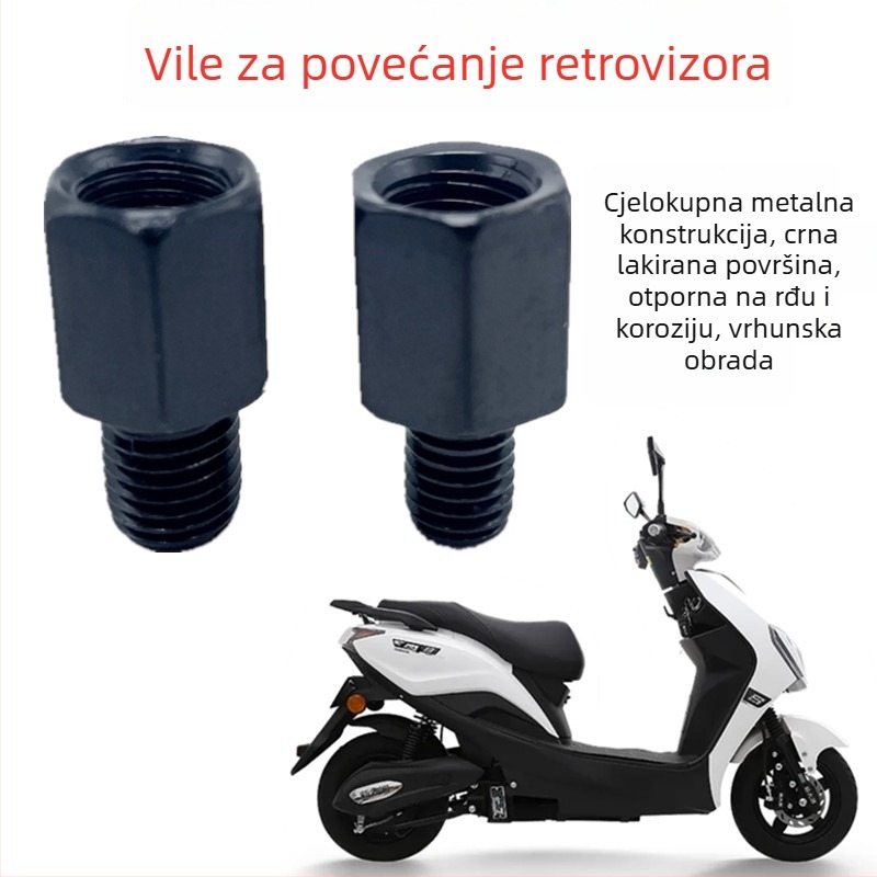 Vijak za povećanje visine retrovizora električnog vozila; vijak za povećanje visine; fiksirajući vijak