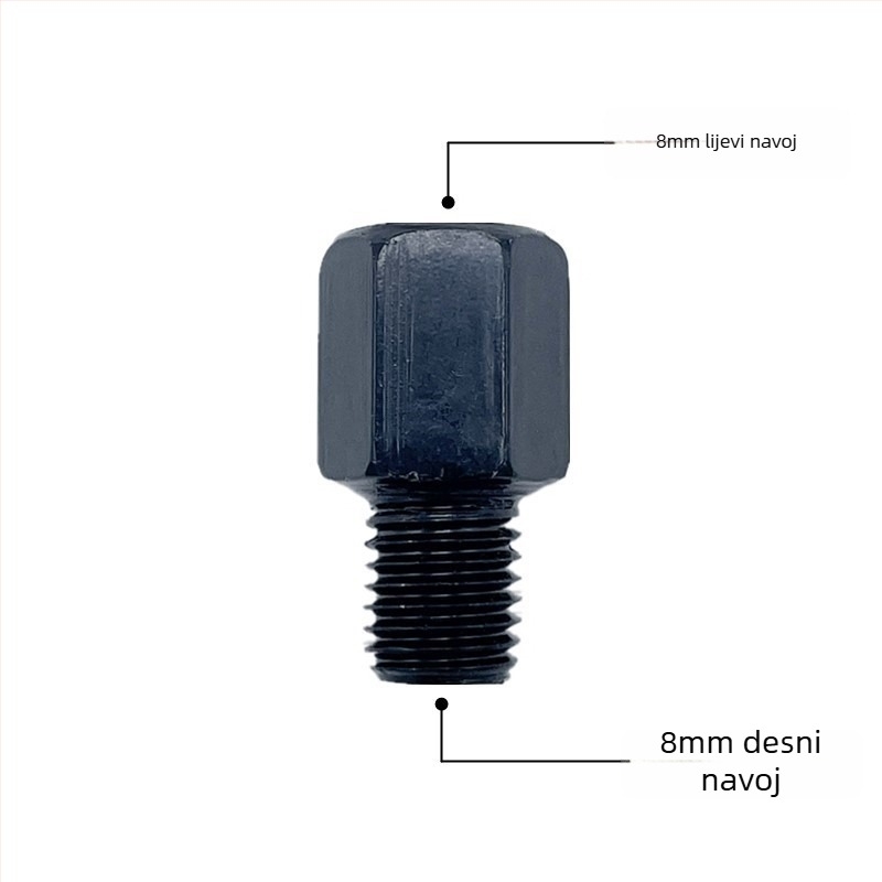 Vijak za povećanje visine retrovizora električnog vozila; vijak za povećanje visine; fiksirajući vijak