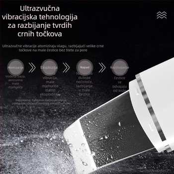 Ultrazvučni uređaj za exfolijaciju i čišćenje pora, uklanjanje crnih mrlja, model C3, 4 brzine, podizanje i zatezanje, CE/FCC/ROHS