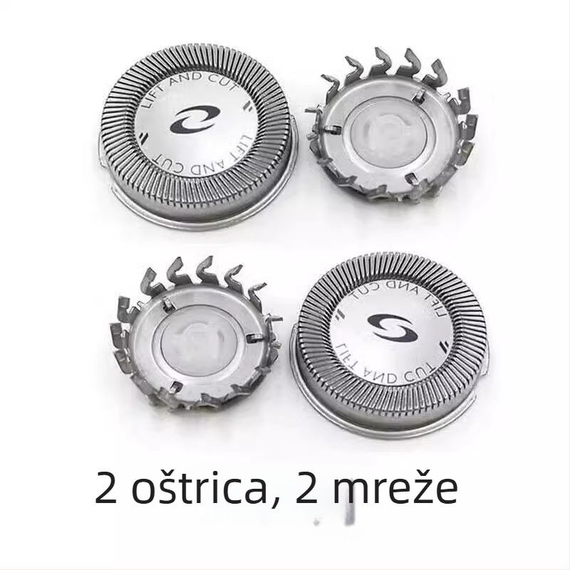 Philips set glava za brijač kompatibilan HQ6675HQ6695 HQ6900 HQ6990 HQ6948 — rotirajuća glava s 1 oštricom, plutajuća glava, buka ispod 36 dB