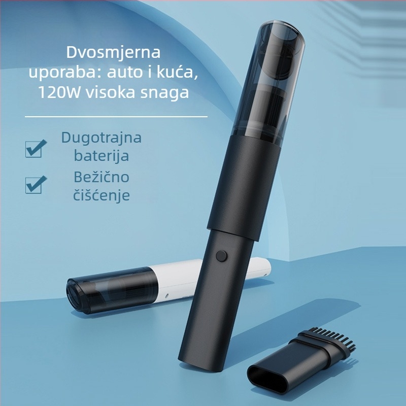 Miaokas prijenosni usisavač za automobil — bežični, 5500 Pa usisne snage, 12V, 100W