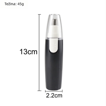 Električni trimer za nosne dlačice Hengcheng HCWJ51 – ABS i nehrđajući čelik, napajanje baterijom