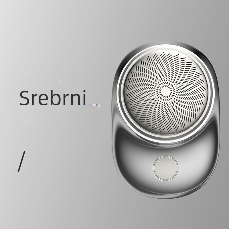 Električni mini brijač za muškarce, prijenosna rotirajuća glava, periva glava, s ugrađenom baterijom 100–300 mAh, motor bez četkica, tiši rad