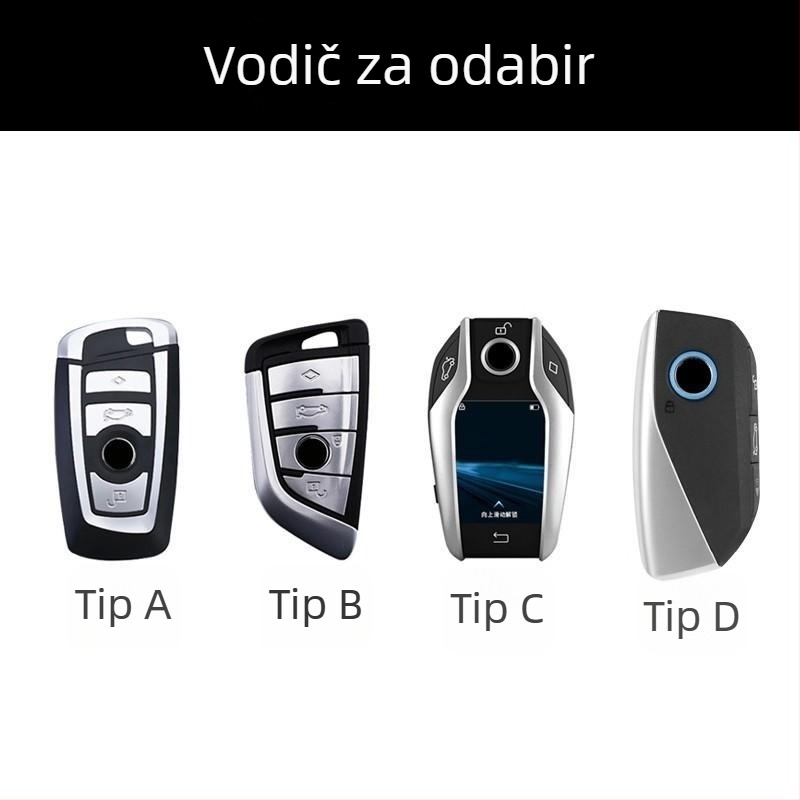 Kryt ključa BMW Blade Shell za serije 1, 3, 5, 7 i X1–X6, TPU, prilagodljiv