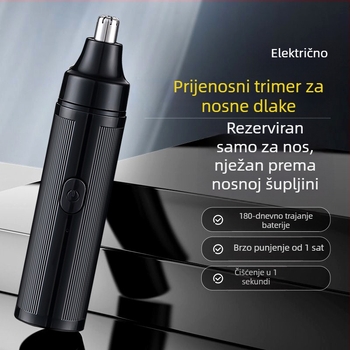 Gillai trimer za nosne dlačice - USB punjenje, prijenosno i kompaktno, zamjenjiva i periva glava rezača, ABS kućište