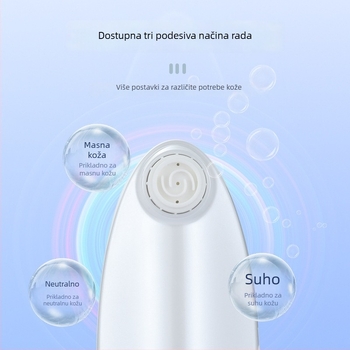 Uređaj za usisavanje čiernih mrlja s malim mjehurićima: čišćenje pora, ubrizgavanje kisika i dopunjavanje vodom | Model 12051 • Električni način rotacije • 3 stupnja postavki • Kućište ABS + silikon