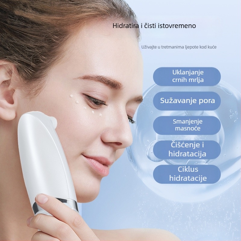 Uređaj za usisavanje čiernih mrlja s malim mjehurićima: čišćenje pora, ubrizgavanje kisika i dopunjavanje vodom | Model 12051 • Električni način rotacije • 3 stupnja postavki • Kućište ABS + silikon
