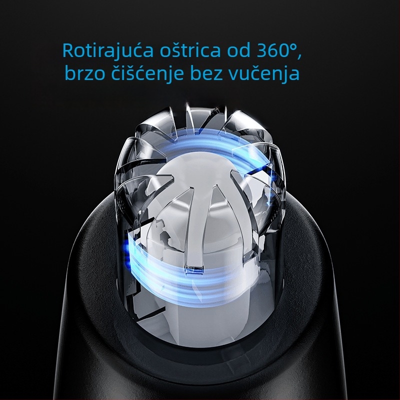 Trimer za nos Flyco/Feike, baterijsko napajanje, ABS kućište, odvojiva i periva glava za rezanje