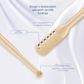 Trimmer nosnih dlačica - ručni, plastično kućište, potpuno perivo, bez baterija