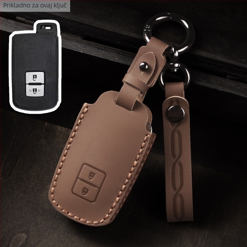 Toyota kućište za ključ – koža od krave, retro stil, prilagodljivo