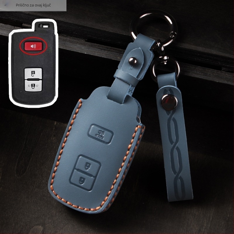 Toyota kućište za ključ – koža od krave, retro stil, prilagodljivo