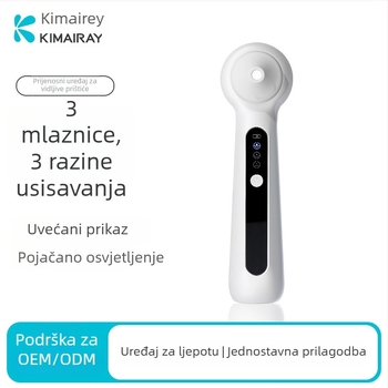 Uređaj za usisavanje prištića s ultrazvučnom vibracijom za kućnu upotrebu, model Blackhead suction meter, CE/ROHS, treća brzina, ABS kućište