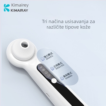 Uređaj za usisavanje prištića s ultrazvučnom vibracijom za kućnu upotrebu, model Blackhead suction meter, CE/ROHS, treća brzina, ABS kućište