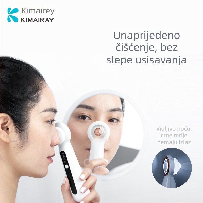 Uređaj za usisavanje prištića s ultrazvučnom vibracijom za kućnu upotrebu, model Blackhead suction meter, CE/ROHS, treća brzina, ABS kućište