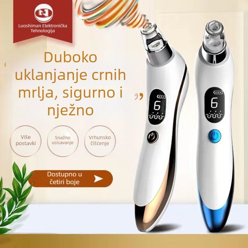 Roseman 810 usisavajući uređaj za crne mitise s ultrazvučnom vibracijom – 6 postavki, toplinska/chladna kompresija, masaža s negativnim jonima