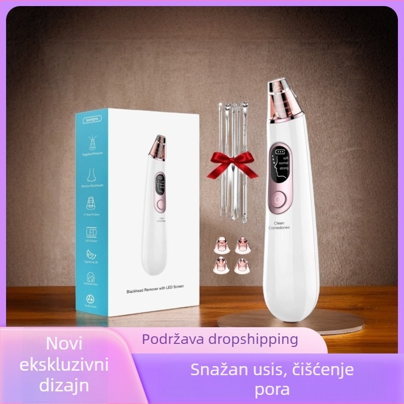 Uređaj za uklanjanje crnih mitesa s električnim okretanjem, model effr435, 3 razine podešavanja, kućište ABS+PC