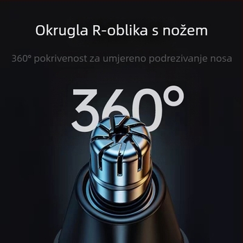 Trimer za nosne dlačice za muškarce - ugrađena baterija, dugi vijek baterije, 100–300 mAh, nije perivo