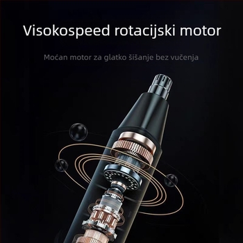 Trimer za nosne dlačice za muškarce - ugrađena baterija, dugi vijek baterije, 100–300 mAh, nije perivo