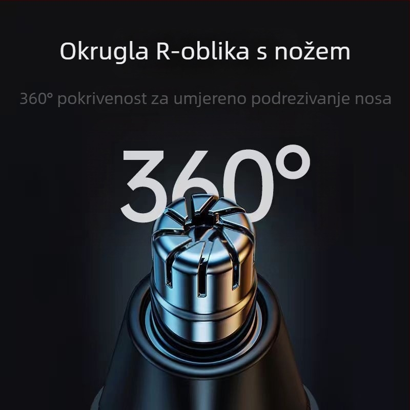 Trimer za nosne dlačice za muškarce - ugrađena baterija, dugi vijek baterije, 100–300 mAh, nije perivo