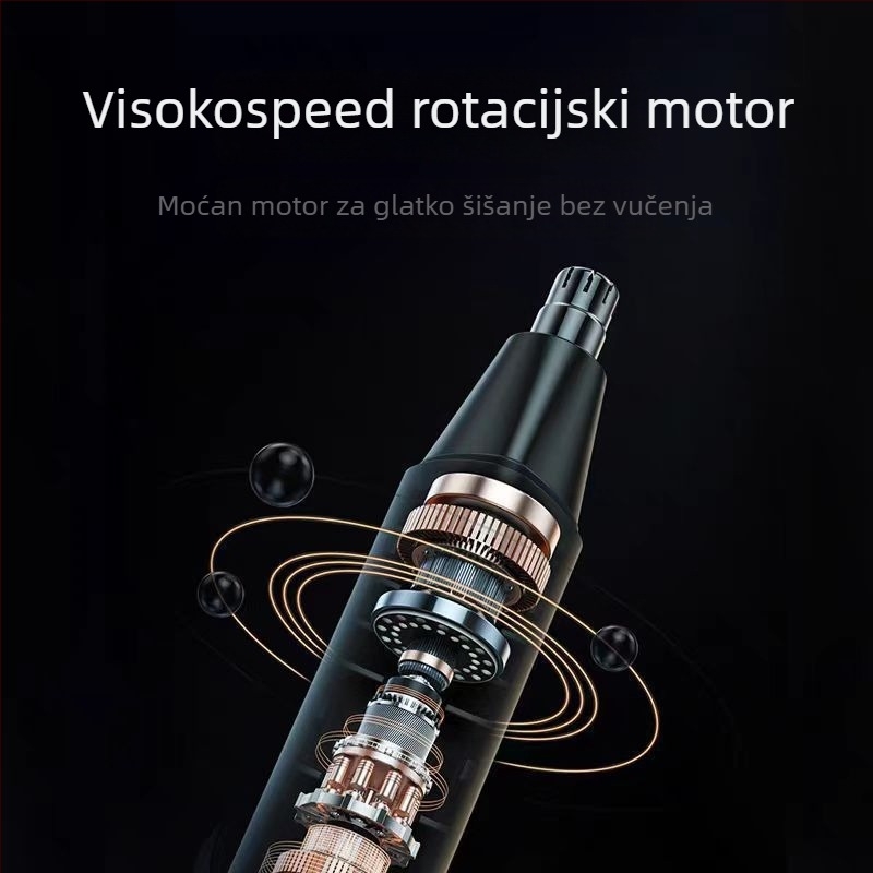 Trimer za nosne dlačice za muškarce - ugrađena baterija, dugi vijek baterije, 100–300 mAh, nije perivo