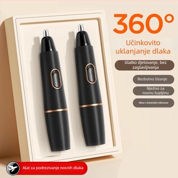 Nosni trimer USB punjenje, odvojiva i periva oštrica, baterija 300–500 mAh, trajanje baterije više od 15 dana
