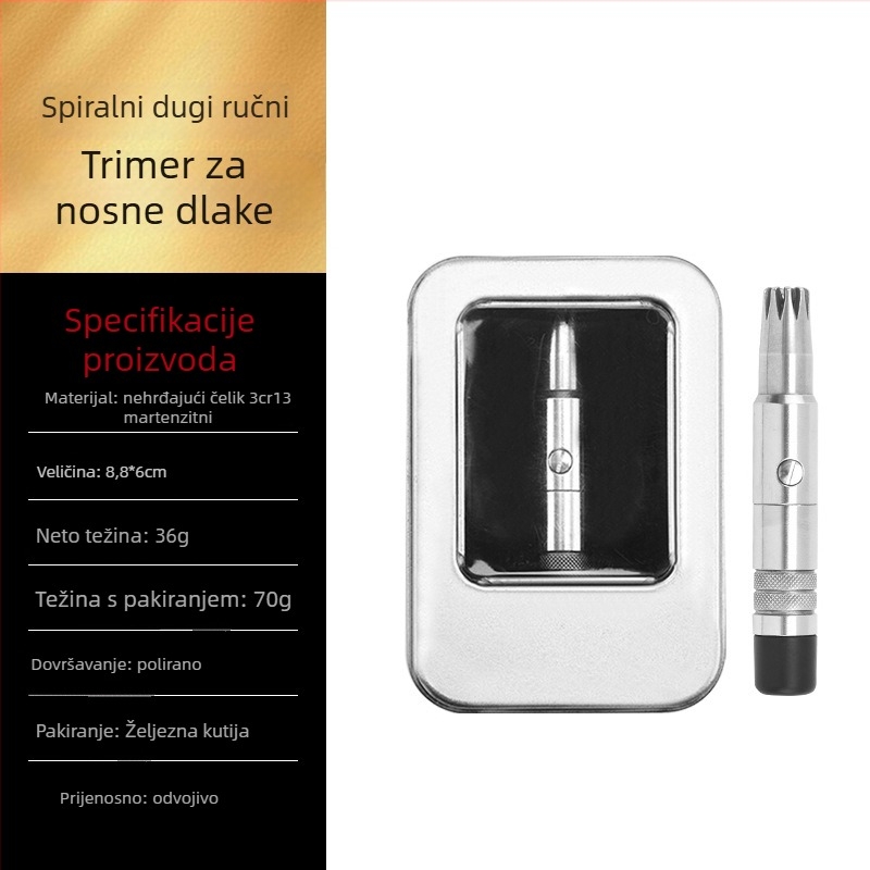 Nosački trimer od nehrđajućeg čelika, ručni, Twist Trim, perivo, kompaktnost