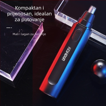 COSTON Električni trimer nosnih dlačica – baterijski, vodootporan, kapacitet baterije 50–100 mAh, zamjenjiva baterija, trajanje rada preko 7 dana