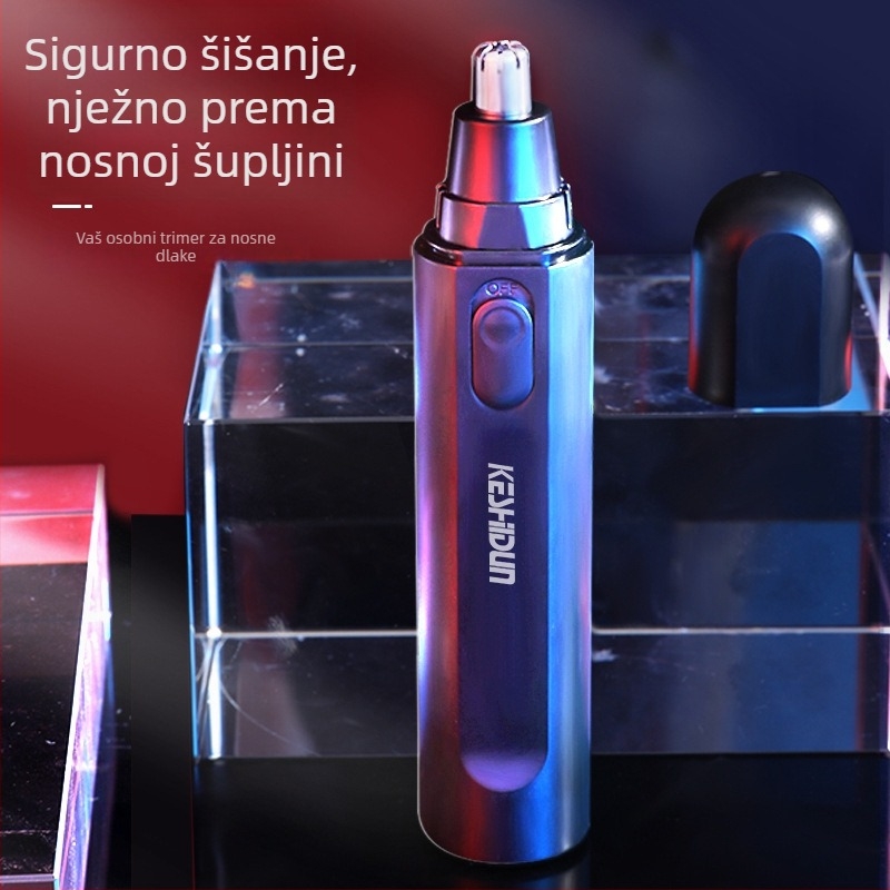 COSTON Električni trimer nosnih dlačica – baterijski, vodootporan, kapacitet baterije 50–100 mAh, zamjenjiva baterija, trajanje rada preko 7 dana