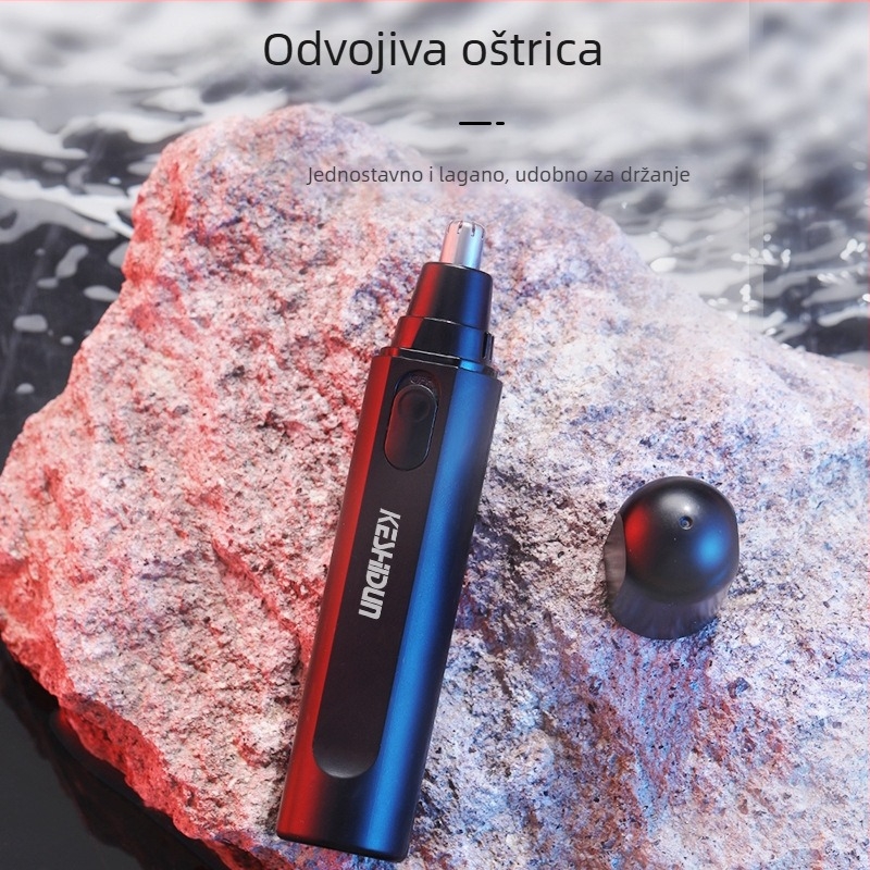 COSTON Električni trimer nosnih dlačica – baterijski, vodootporan, kapacitet baterije 50–100 mAh, zamjenjiva baterija, trajanje rada preko 7 dana