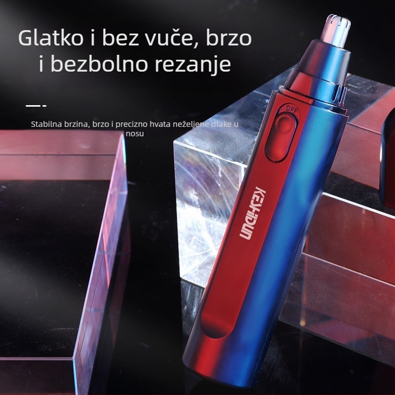 COSTON Električni trimer nosnih dlačica – baterijski, vodootporan, kapacitet baterije 50–100 mAh, zamjenjiva baterija, trajanje rada preko 7 dana