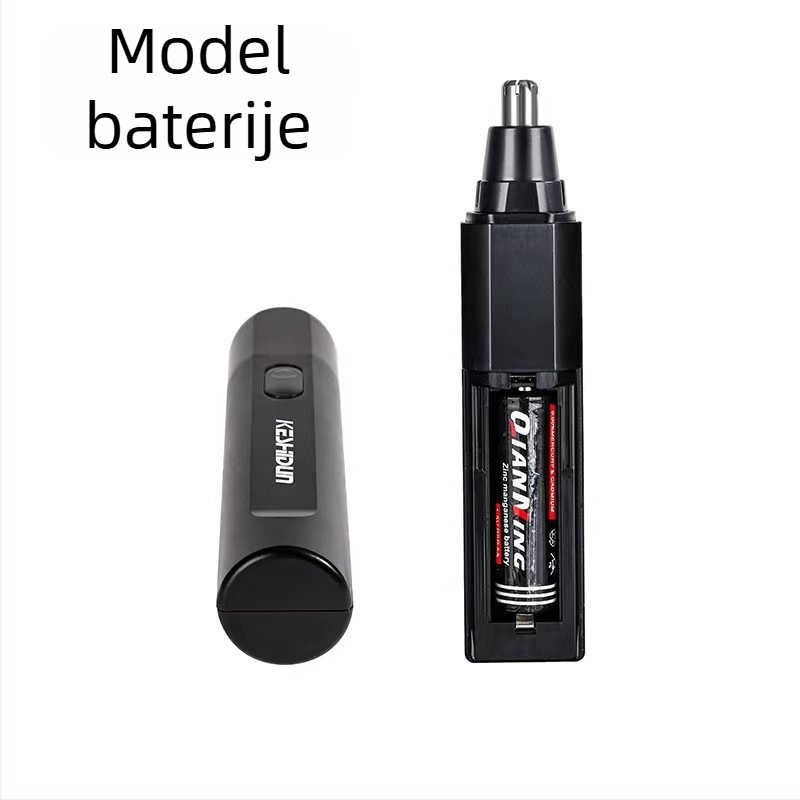 COSTON Električni trimer nosnih dlačica – baterijski, vodootporan, kapacitet baterije 50–100 mAh, zamjenjiva baterija, trajanje rada preko 7 dana
