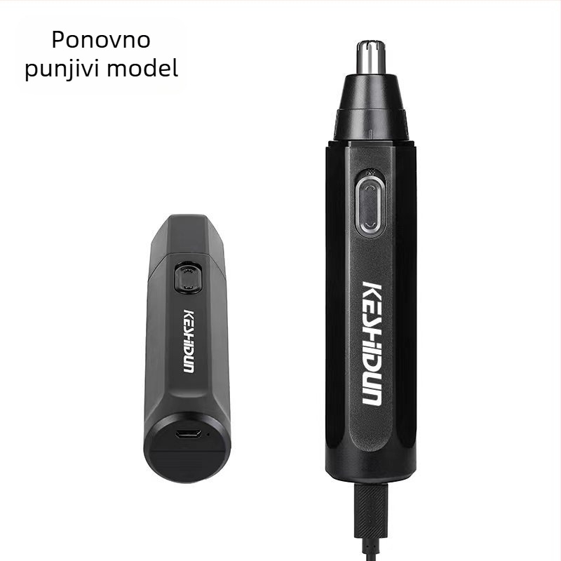 COSTON Električni trimer nosnih dlačica – baterijski, vodootporan, kapacitet baterije 50–100 mAh, zamjenjiva baterija, trajanje rada preko 7 dana