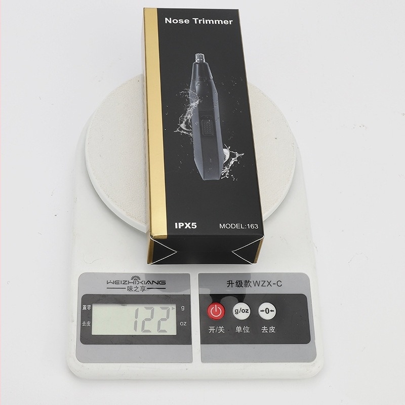 RESUXI Bežični električni trimer za nosne dlačice – punjivi, ugrađena baterija 300–500 mAh, ABS kućište, potpuno pranje tijela, trajanje baterije 15+ dana