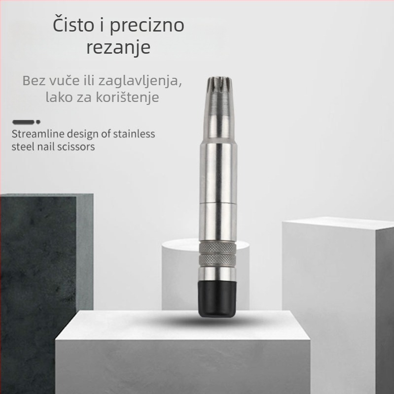 Trimer za nosne dlačice – nehrđajući čelik, ručni, potpuno periv, bez baterije