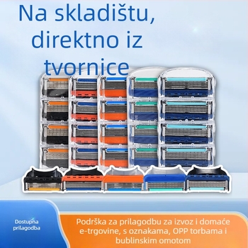 Ručni brijač za lice i vrat, jednofunkcijsko brijanje, kutija od 500 kom., napajanje putem mreže