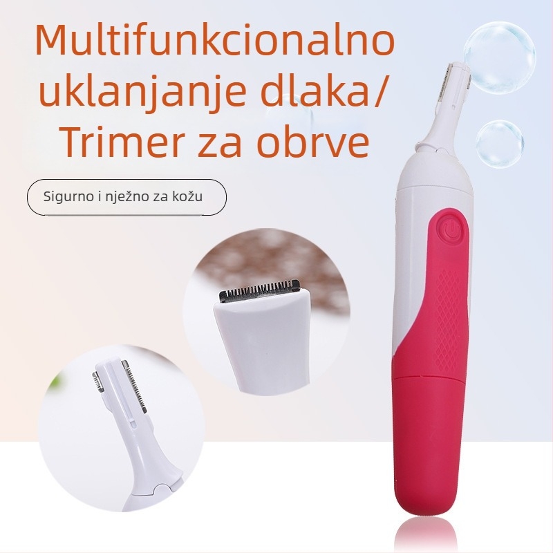 Muški električni brijač s 3-glavnim recipročkim nožem, periv, trajanje baterije 30–45 minuta, napajanje AC, maksimalna snaga 2W