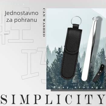 Trimer za nosne dlačice s okruglom glavom, ručni, nehrđajući čelik 301 (termička obrada), periv pod vodom, napajanje iz vanjskog izvora, bez baterije