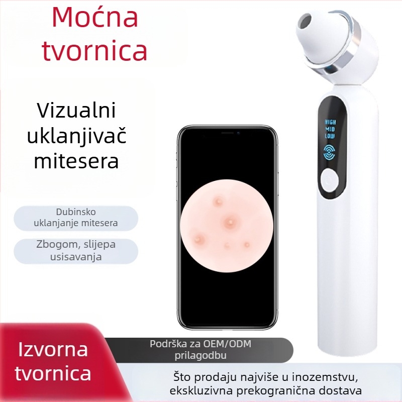 Prenosni vizualni alat za uklanjanje crnih točaka uz APP – čišćenje pora, obnavljanje kože, ugrađena baterija 1000-1200 mAh, IPX0, kućna upotreba