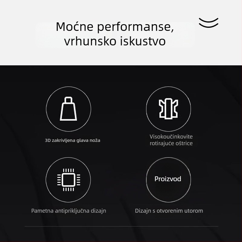 Flyco električni trimer za nos, ABS, ugrađena baterija, izmenjiva i periva glava, Unisex